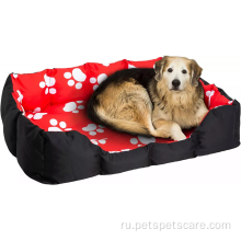 Красная кровать для домашних животных с красной моют